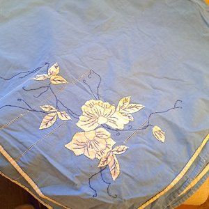 Antique embroidered tablecloth